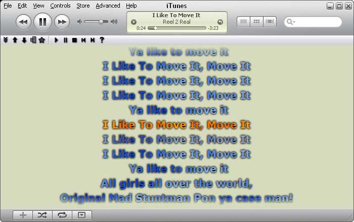 MiniLyrics iTunes Lyrics